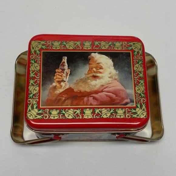 Vintage Coca Cola Christmas Santa Tin 1994 - Picture 2 of 7